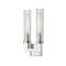 Z-Lite Beau 2 Light Wall Sconce, Polished Nickel & Clear 3031-2S-PN - alternate 1
